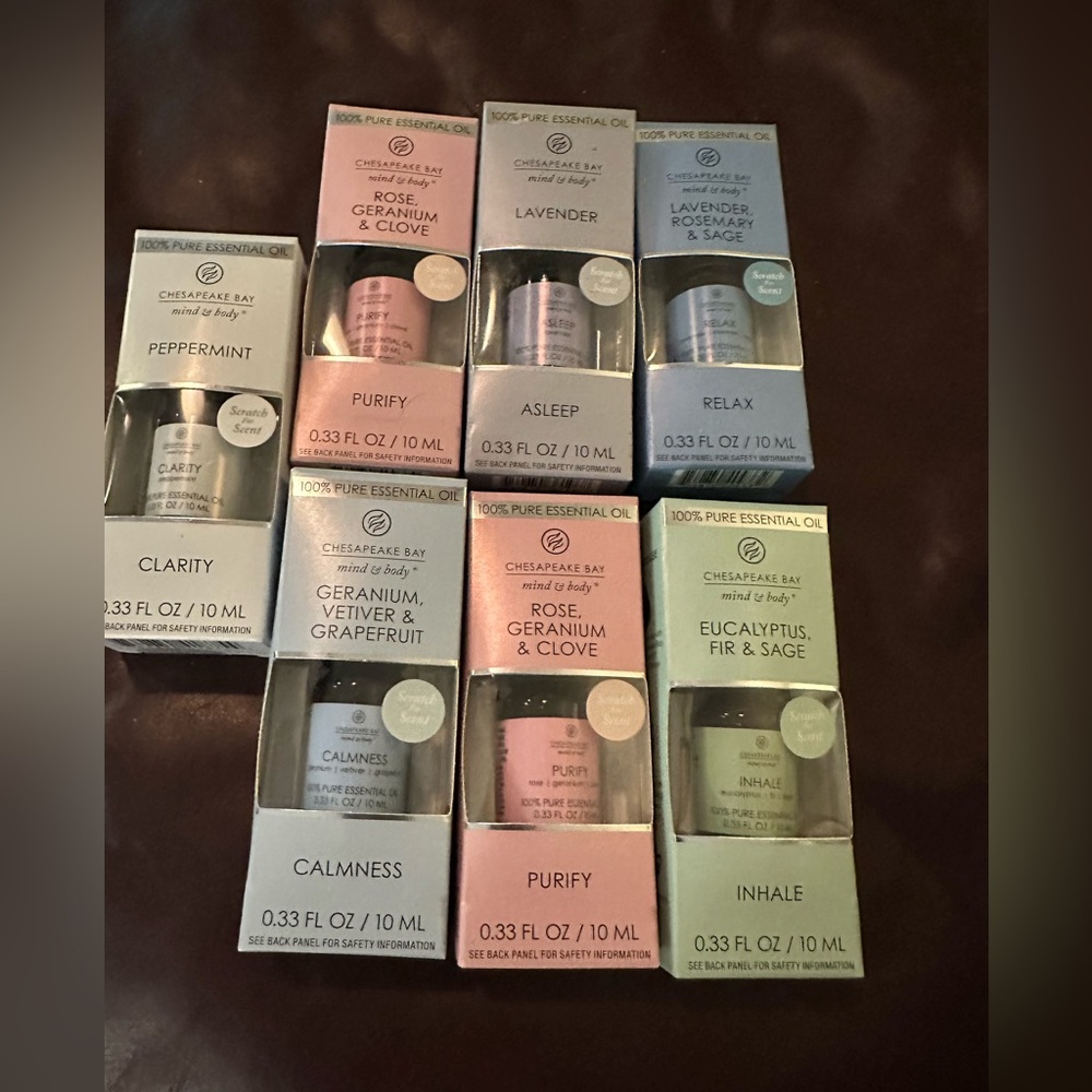 Essential Oils (you get 7 of them)
